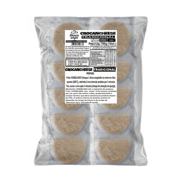 CROCANCHEESE – Queijo Empanado Tradicional 700g – Contém 10 unids. de 70g - Detalhe 1