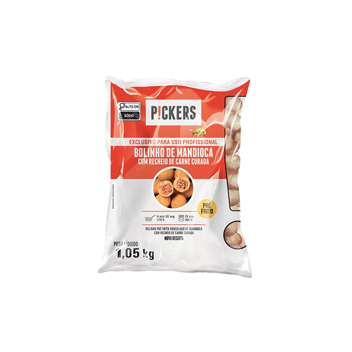 Bolinho de Mandioca com Carne Curada 1,050 Kg Pickers by McCain