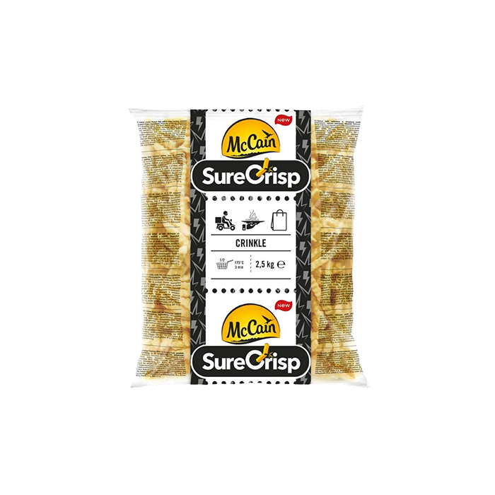 McCain Papas Sure Crisp Crinkle 2,5 Kg