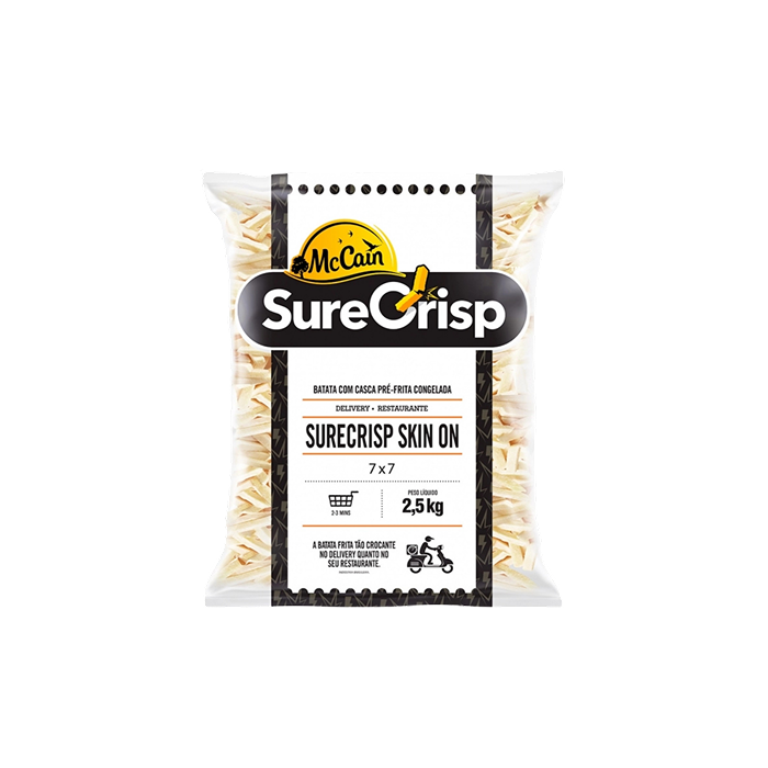 McCain Papas Sure Crisp Skin On 2,5 Kg