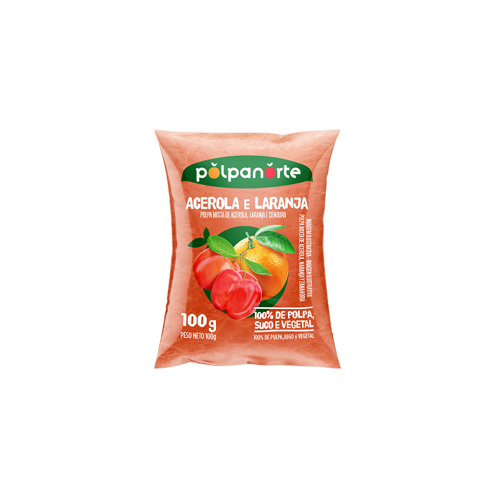 Polpa de Acerola com Laranja 100g
