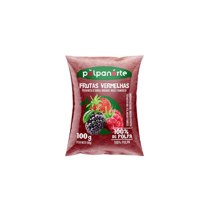 Polpa de Frutas Vermelhas 100g - Detalhe 1