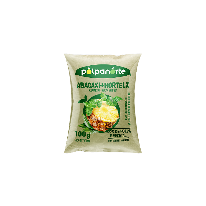 Polpa de Abacaxi com Hortelã 100g - Detalhe 1